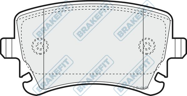 APEC BRAKING Комплект тормозных колодок, дисковый тормоз PD3311